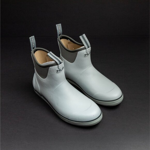 HUK Rogue Wave Waterproof Deck Boots – White – Men’s Size 10 NWOT - Picture 1 of 8
